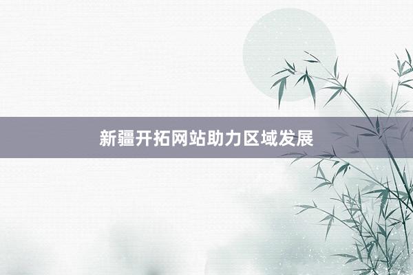 新疆开拓网站助力区域发展